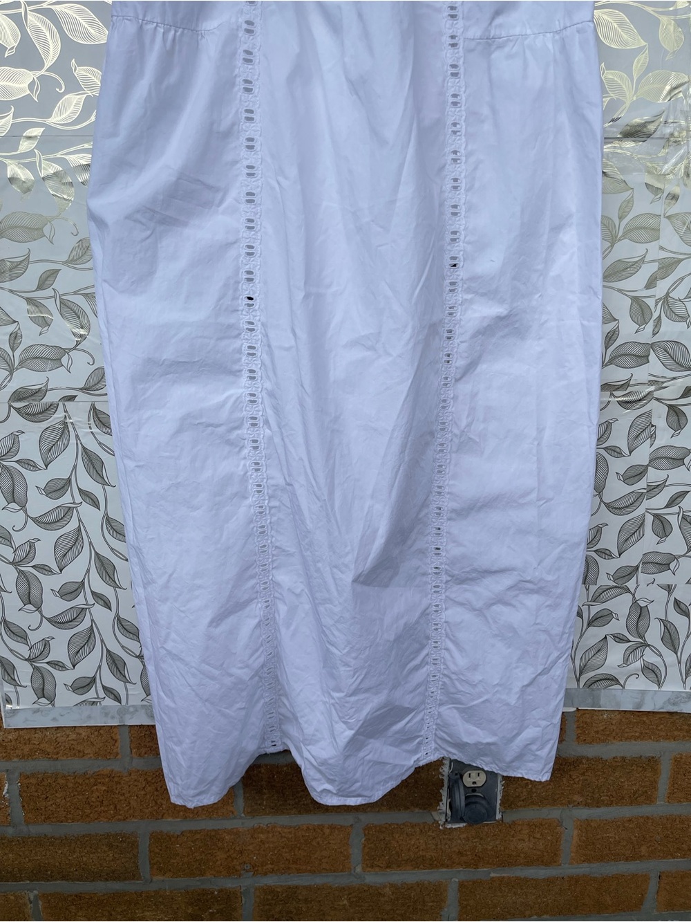 Laneway The Label Eyelet Lace Midi Dress White XS Whimsical Cottagecore - Picture 11 of 16